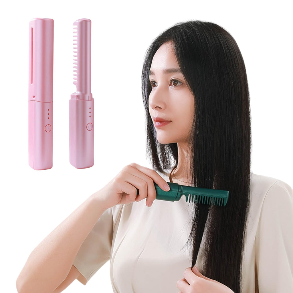 Mini Peine Alisador Recargable Portatil