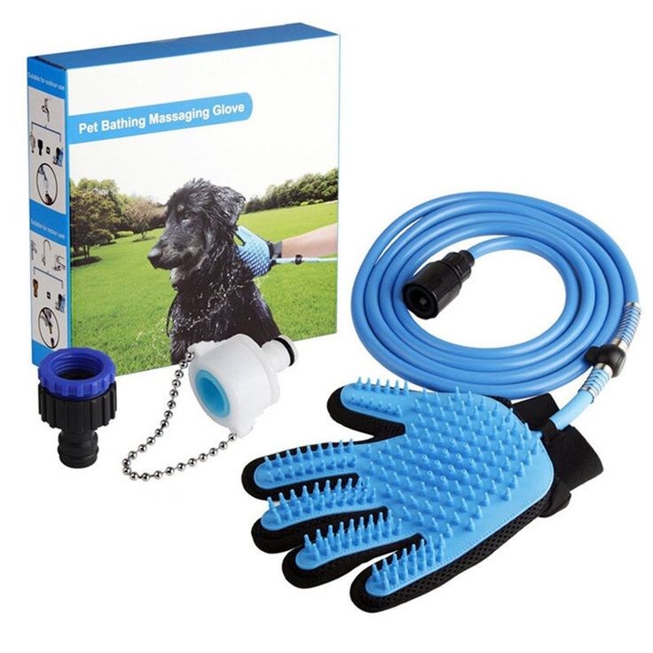Guante Manguera para baño de mascotas