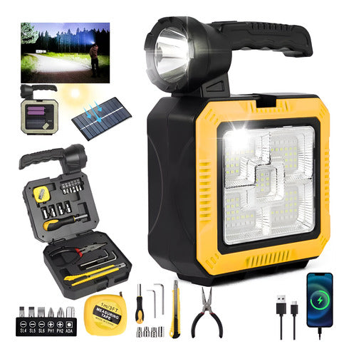 Kit herramientas, linterna y cargador